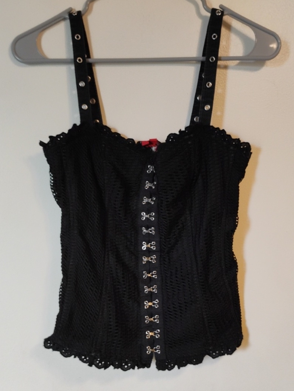 🖤 Y2K Royal Bones by DAANG Corset Style Top — M